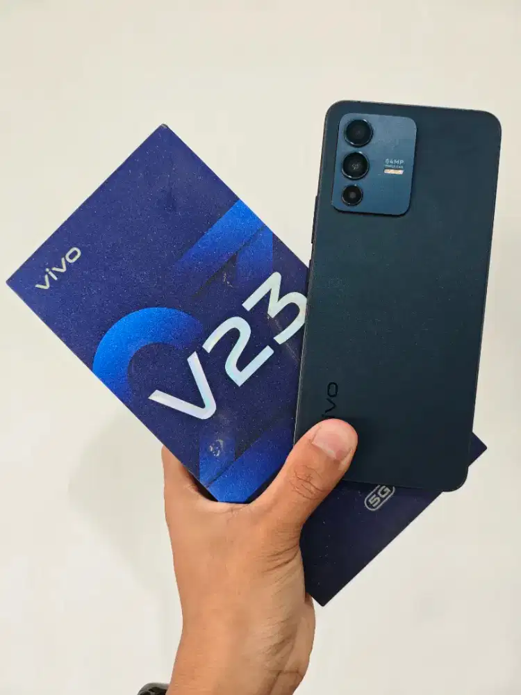 Vivo V23 5G 8/128 Gb Fullset Original mulus96% + Bonus Case bisa TT/BT