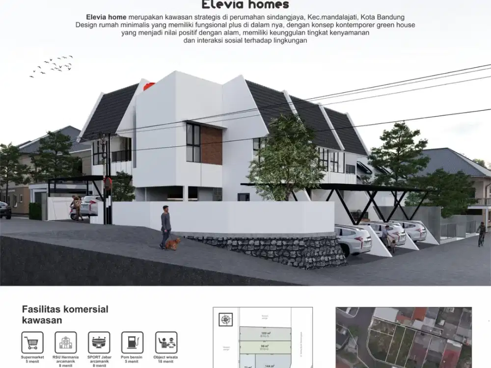 DIJUAL RUMAH ELEVIA HOMES KOTA BANDUNG – VIEW PEGUNUNGAN, LINGKUNGAN TENANG & SEJUK