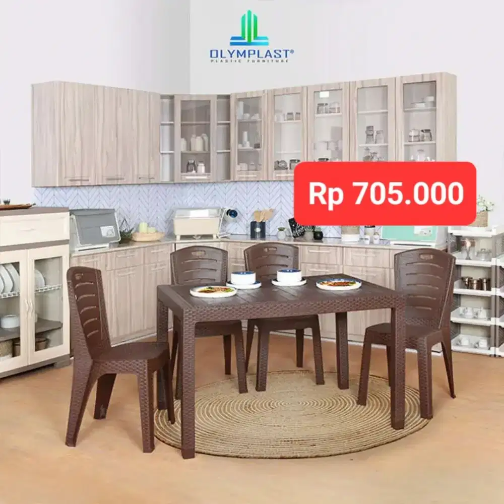 Meja Makan Set Murah Area Jogja (dwi)