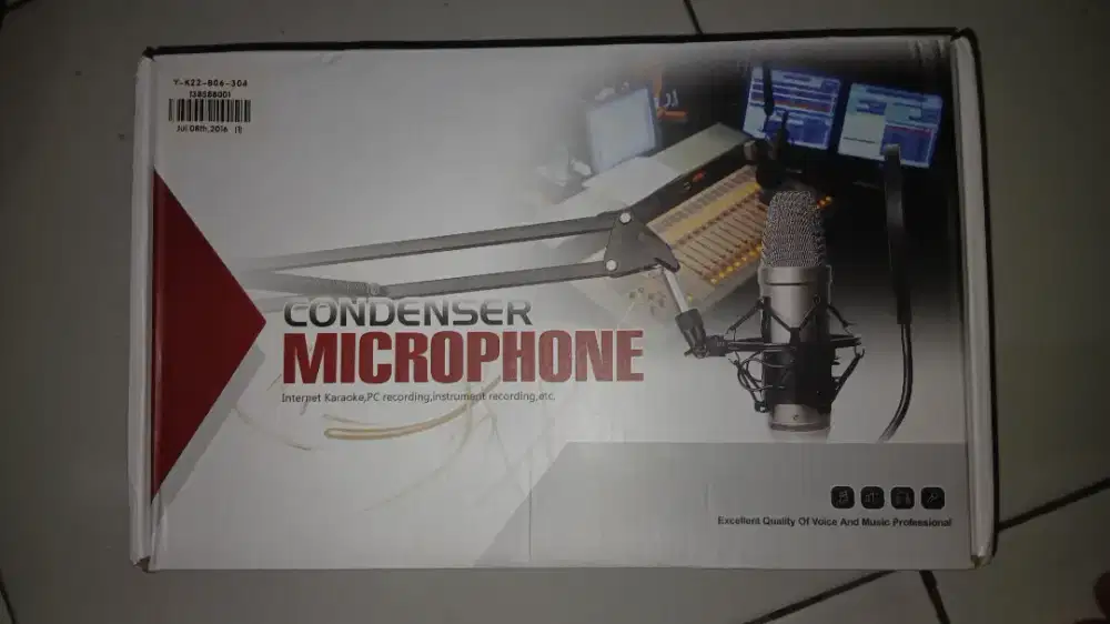 mikrofon kondensor kit studio InnoGear MU007 Kurang komplit