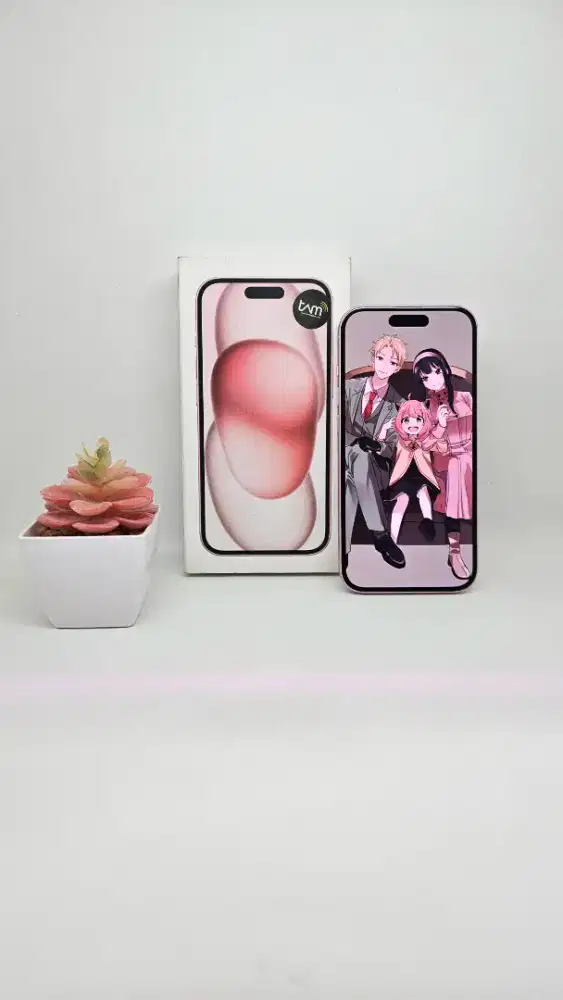 iPhone 15 128 GB - BH 100% CC 57 (Pink) iBox/Resmi 28-10-2026 LIKE NEW