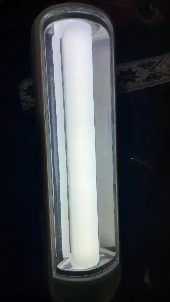 Emergency Lamp 8 W + Torch white gray