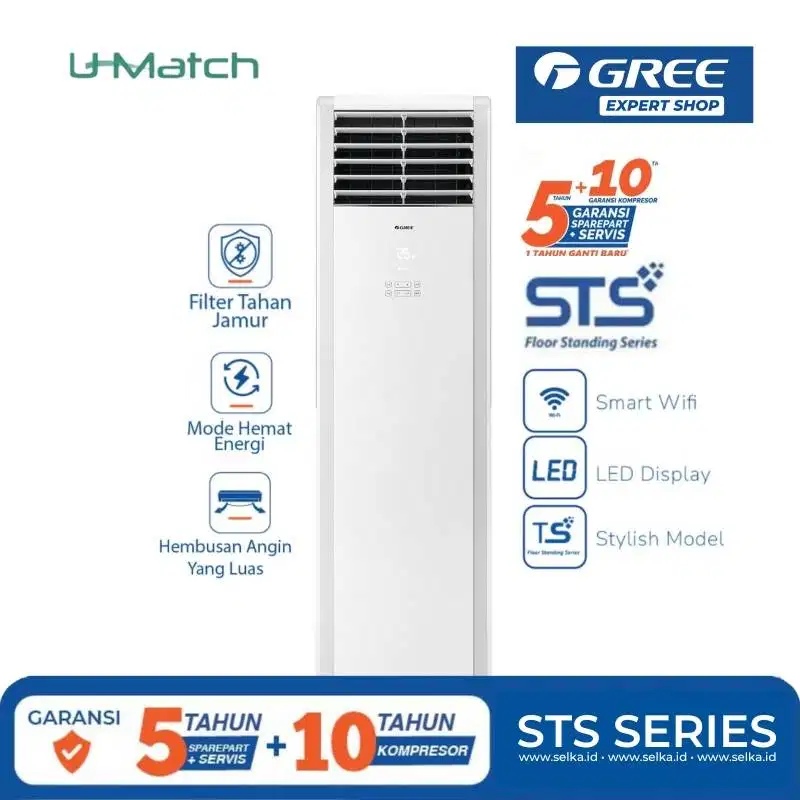 Gree AC Floor Standing Deluxe STS Series 3 PK
