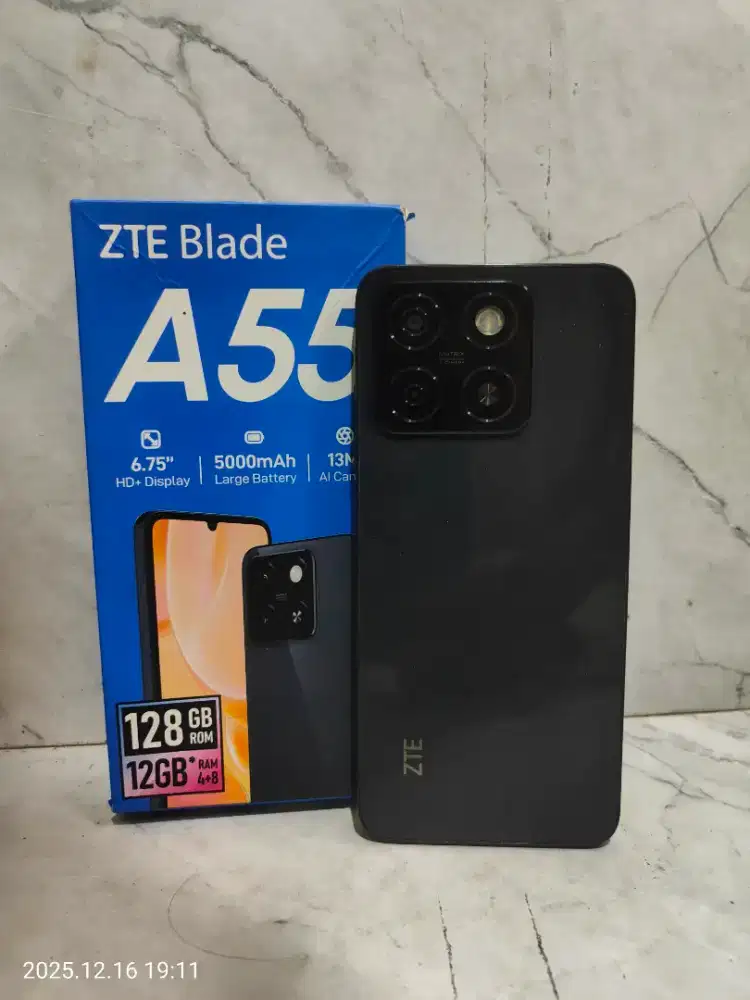 ZTE Blade a55 ram 4/128 fullset no minus