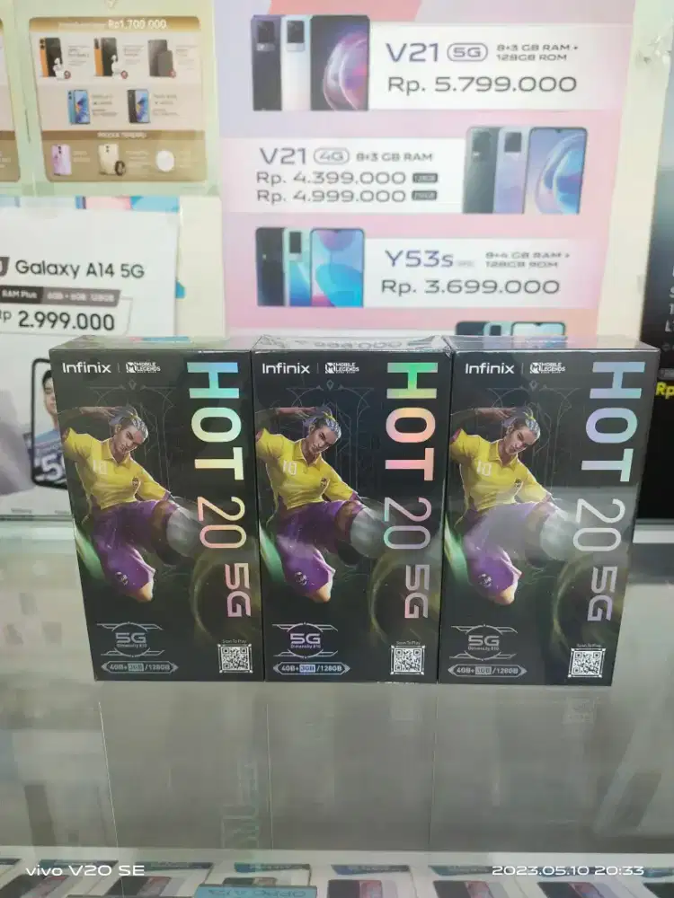 Infinix Hot 20 5G 4/128 GB Dimensity 810 Camera 50 MP Garansi Resmi
