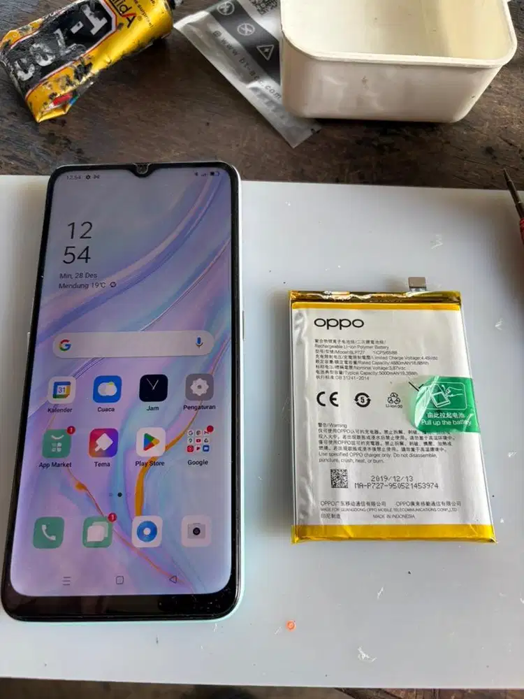 Ganti baterai oppo a9 2020 bergaransi