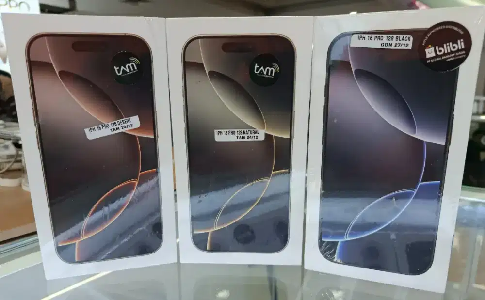 Kredit Iphone 16 Pro 128Gb Resmi Free Adaptor dan Holder