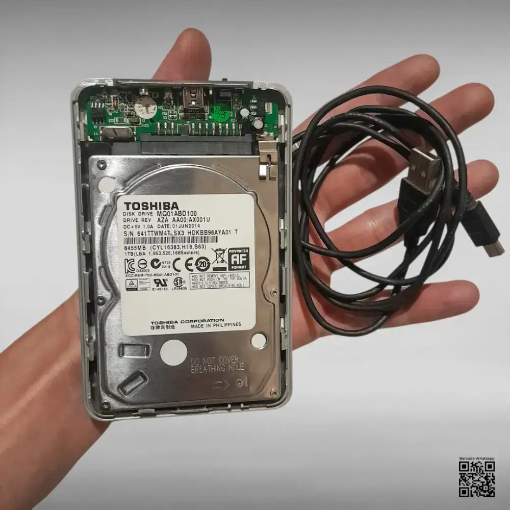 Hardisk HDD Eksternal Toshiba 1 TB Original Copotan