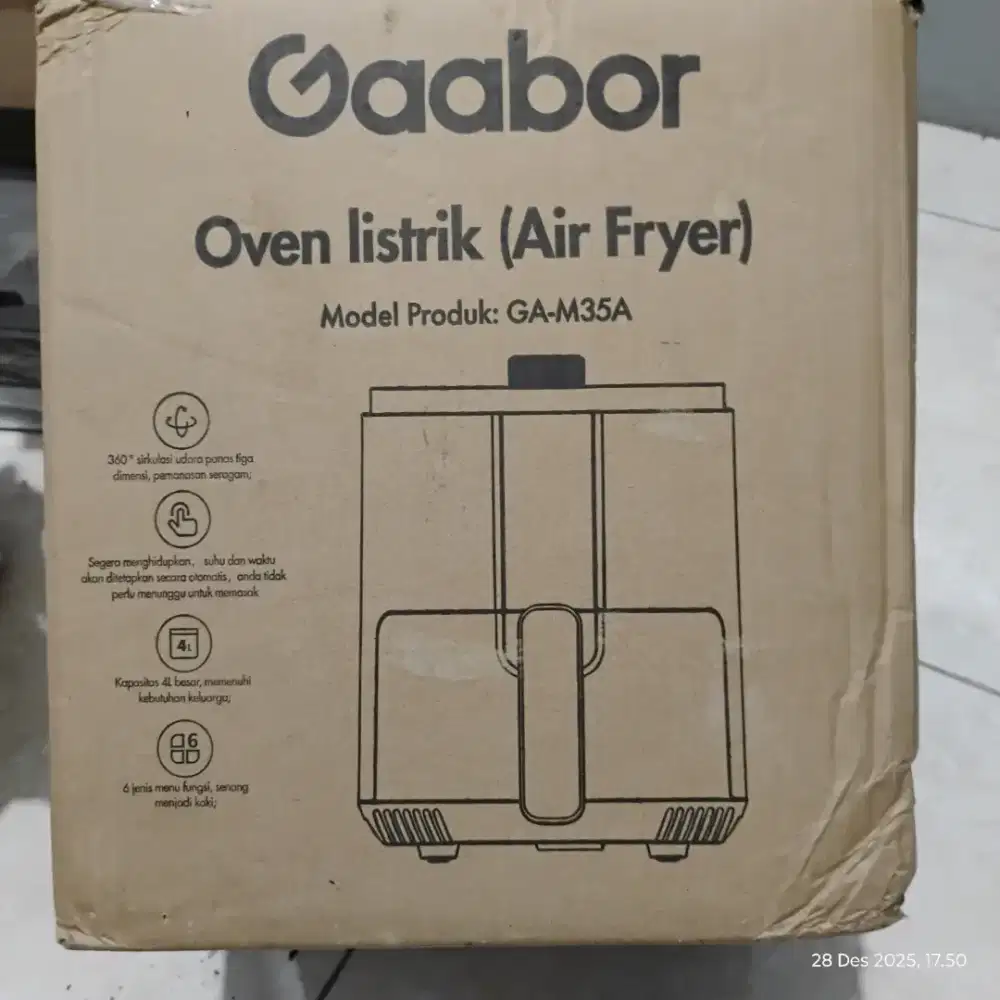 Gaabor Oven listrik (air fryer) GA-M35A