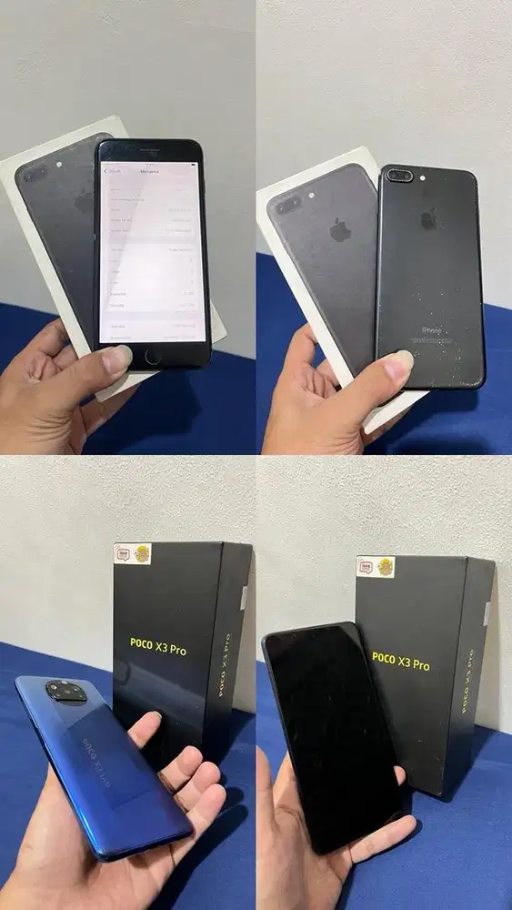 Hp iPhone 7+ 32 GB & Hp Poco X3 Pro 8/256 (MATOT)