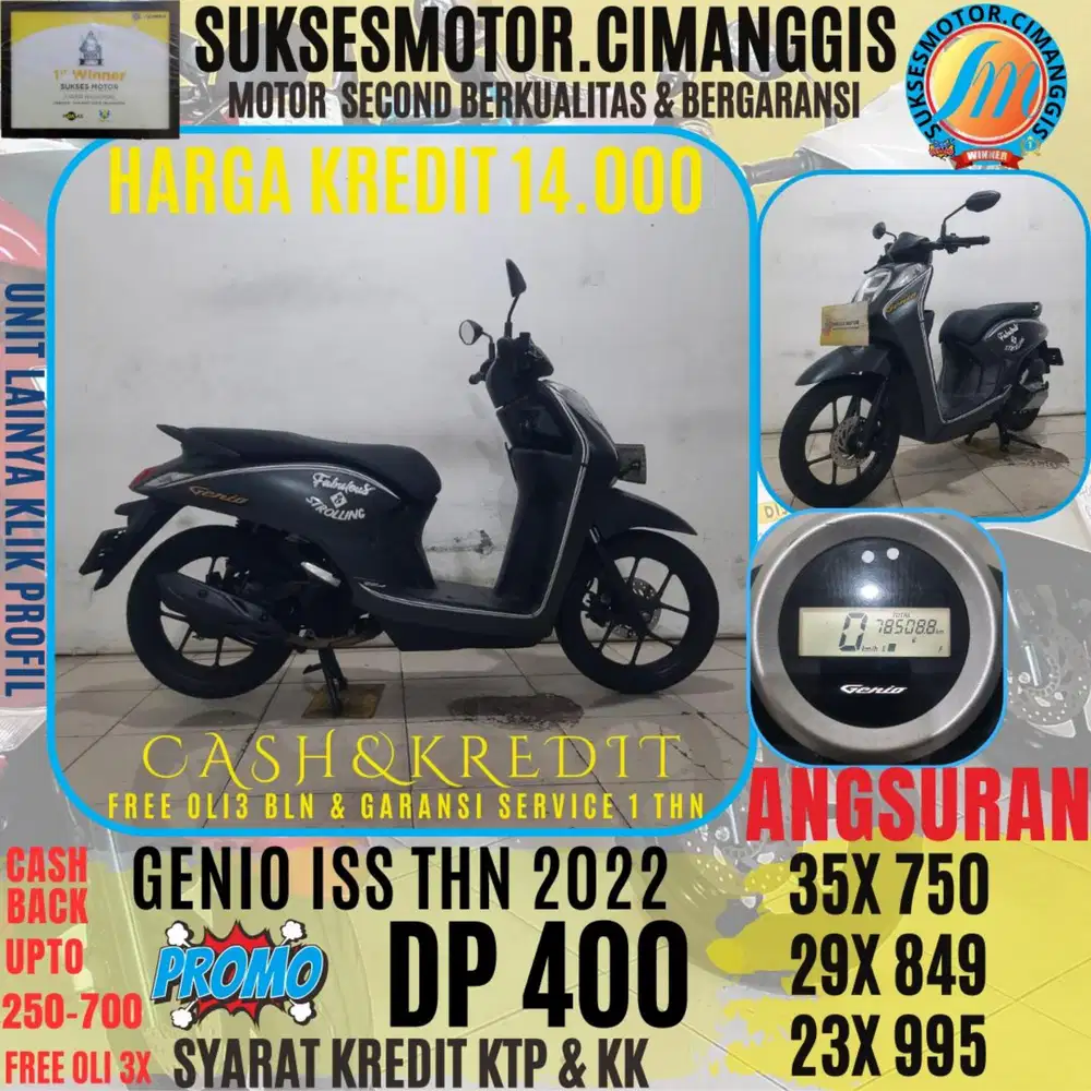 DP 400 GENIO ISS CASBACK UPTO 700 RIBU FREE OLI3BLN