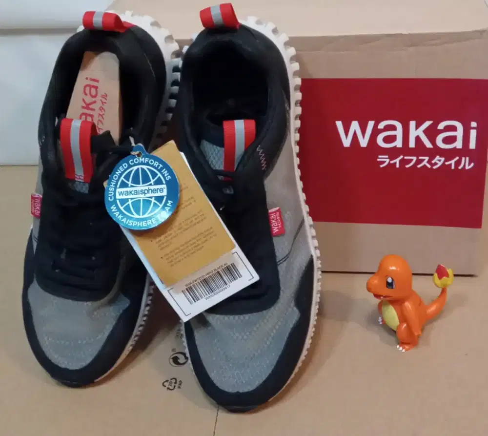 ORIGINAL NEW Wakai Hiro 40 All black sepatu sneakers sniker no kanky