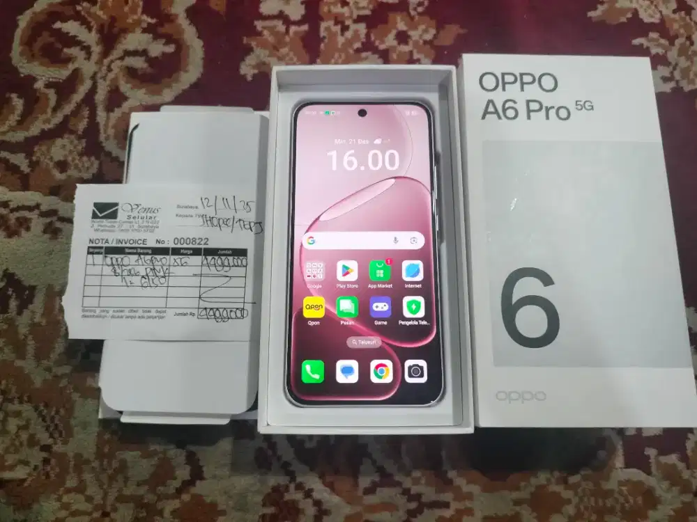Oppo A6 Pro 8/256 Baru 1 Bulan