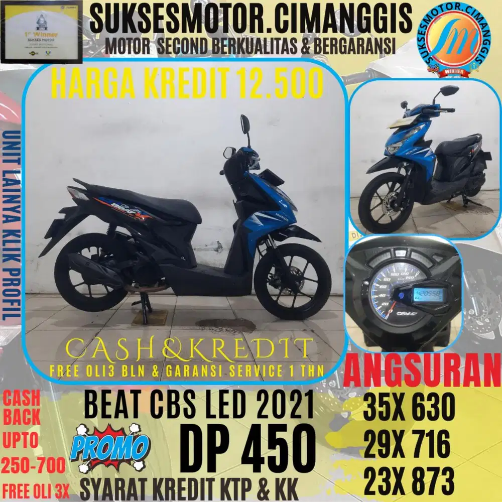 DP 450 CASHBACK UPTO 700 RIBU FREE OLI3BLN BEAT CBS LED
