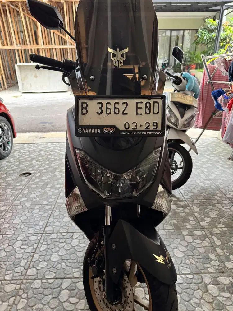 NMAX Tahun 2019 Blackmate, Low Kilometer Service Record Resmi Yamaha.