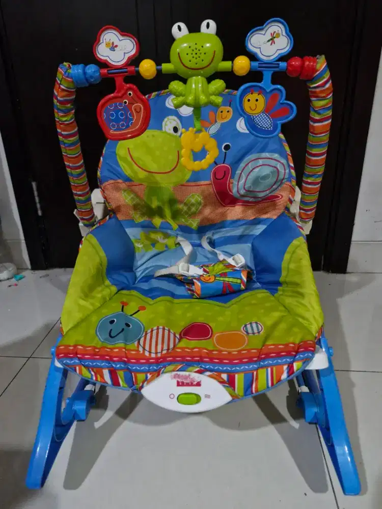 Buy 1 Get 2 ! Kursi goyang / Baby bouncer / rocker FISHERPRICE Murah