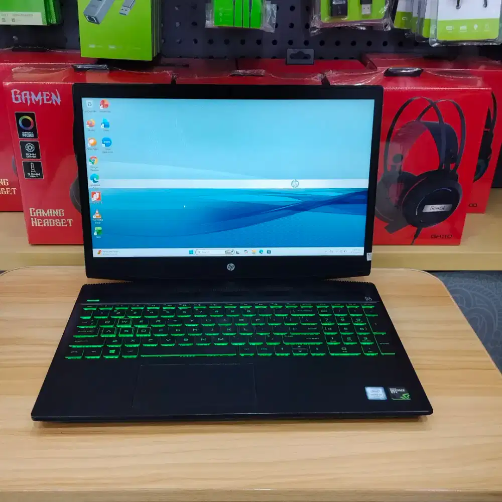PROMO HP Pavilion Gaming i7 Gen8 RAM 16GB SSD 512GB Siap Game & Desain