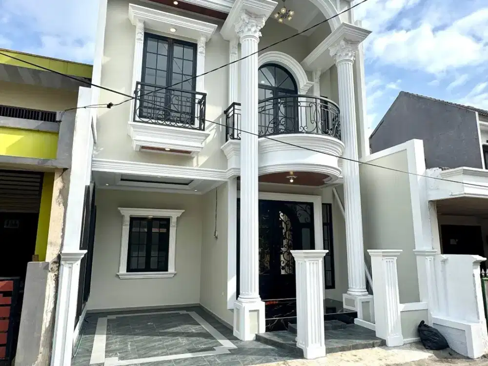 Jual rumah mewah 3 lantai dalam perumahan mampang depok