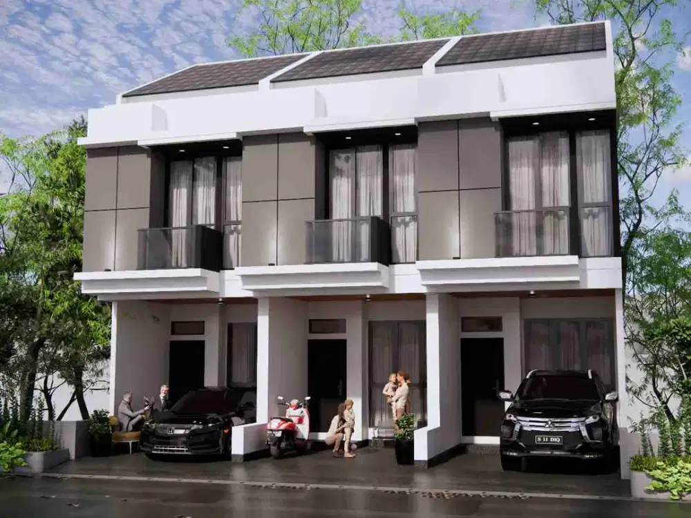 Di Jual Rumah Cantik Baru 2 lantai dekat Stasiun Sawah Besar