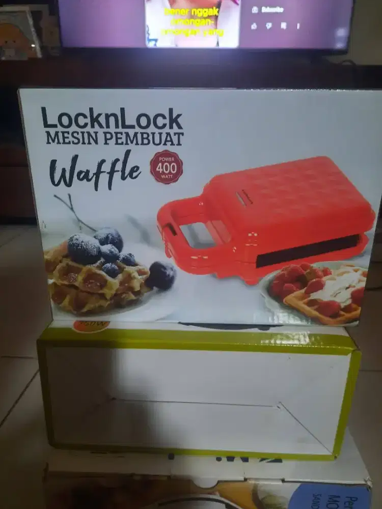 Panggangan roti waffle lock and lock baru ex hadiah