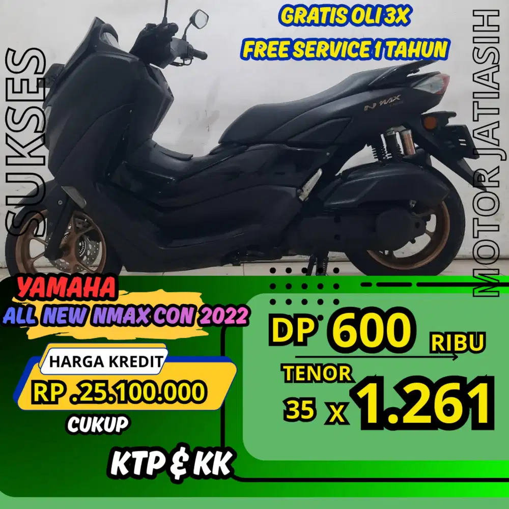 PROMO DP MURAH YAMAHA NEW NMAX CON 2022 DP 600 RIBU BISA CASH/KREDIT