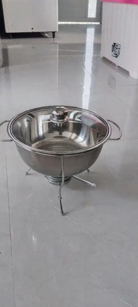 Deep soup bowl stainless 28 cm