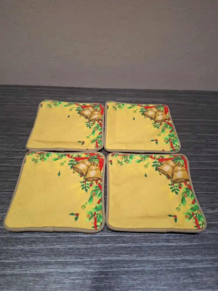 Coaster tatakan gelas motif lonceng