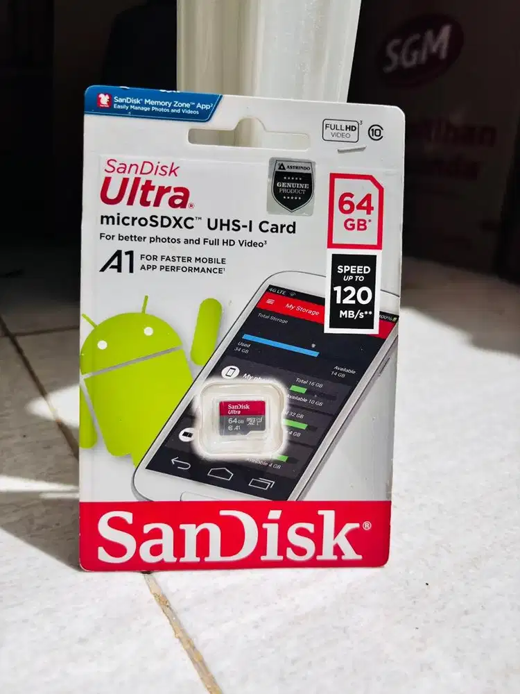 Sandisk 64GB 120mb/s baru