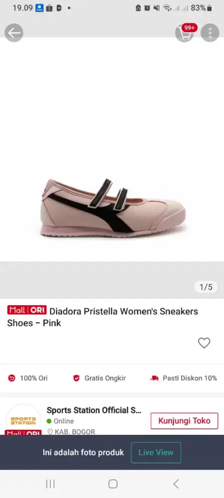 Jual sepatu diadora uk.37