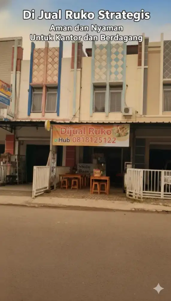 Dijual ruko Strategis didalam komplek perumahan Taman Royal 2