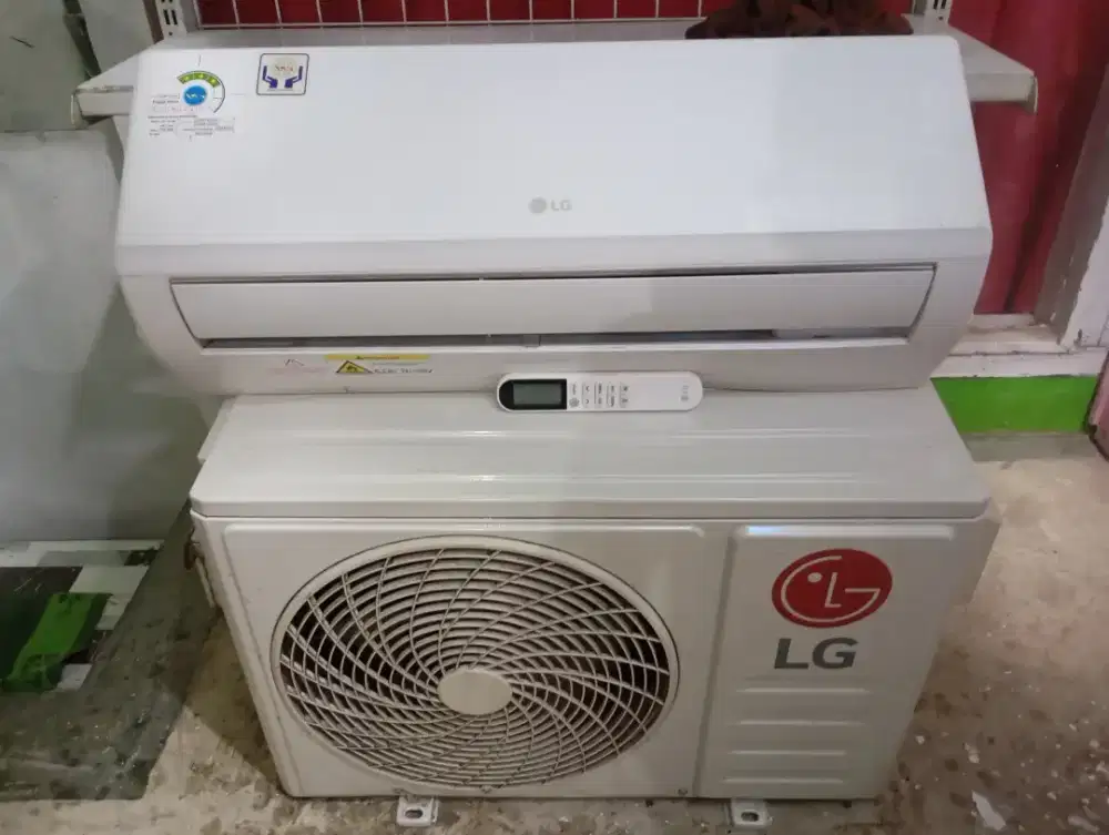 Ac LG 1/2 pk full original full freon siap pasang