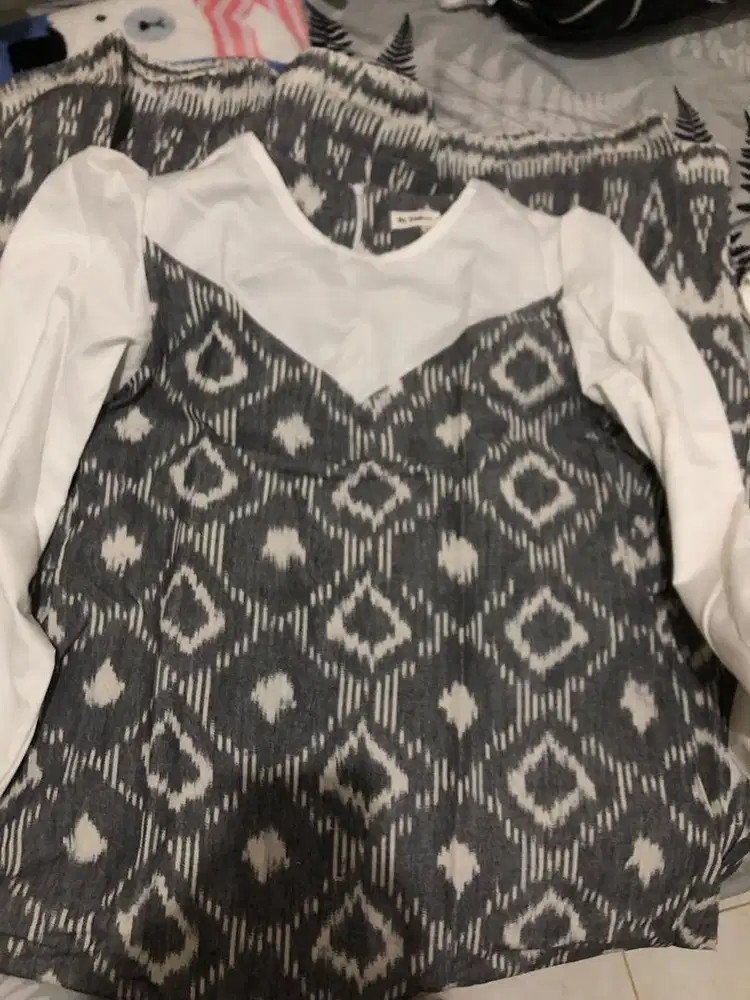 Baju Batik Tenun Gamis Panjang