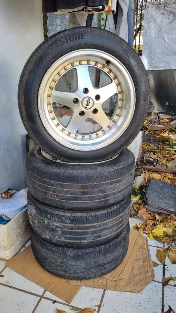 WTS Velg Work Equip Ring 17 - Belang Celong (7.5/8.5) + Ban Tebal