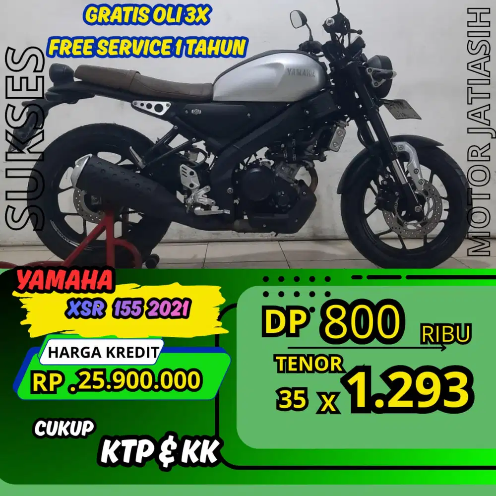 PEOMO DP MURAH YAMAHA ALL NEW XSR 2021 DP 800 RIBU BISA CASH/KREDIT