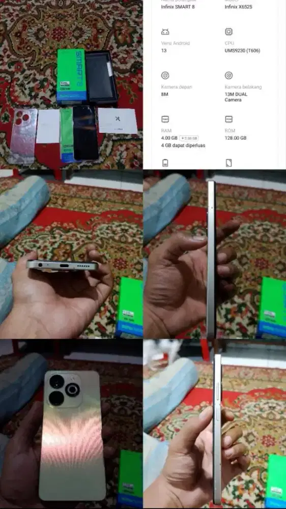 Infinix smart 8 ram 4+4/128