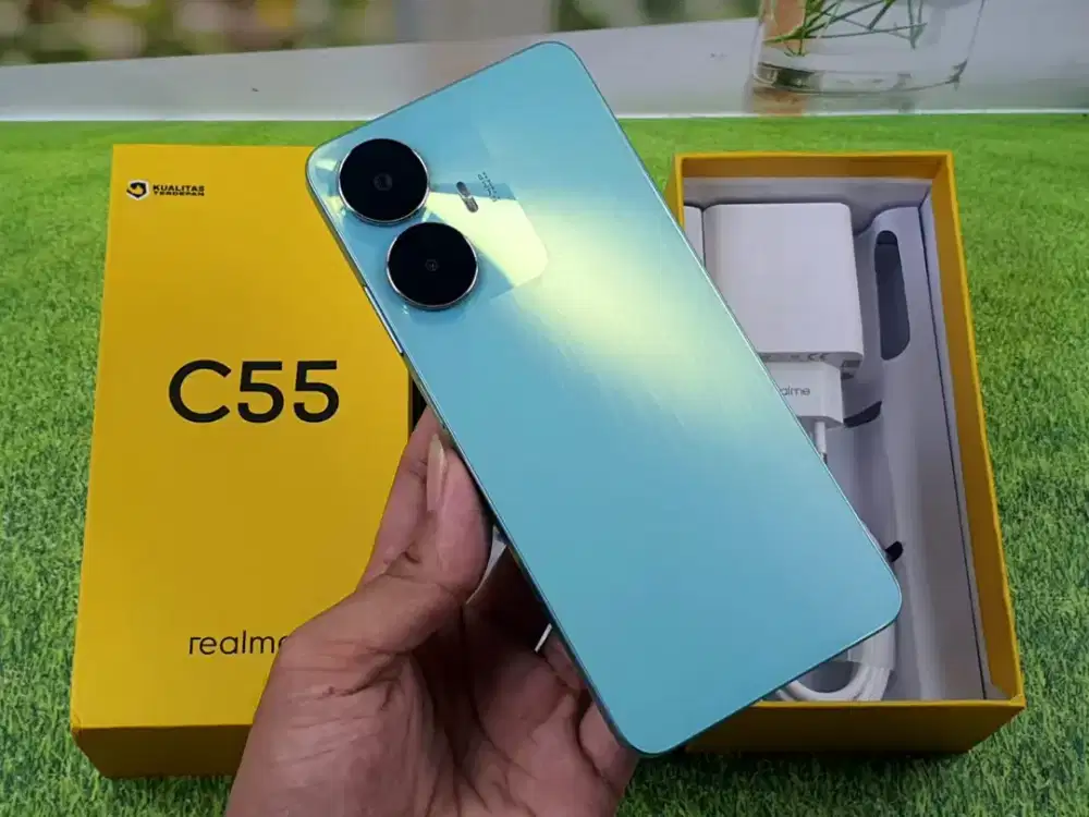 Realme C55 NFC 128GB mulus fullset Resmi Indonesia