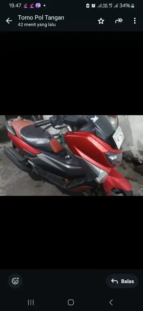 Yamaha nmax tahun 2019 warna merah