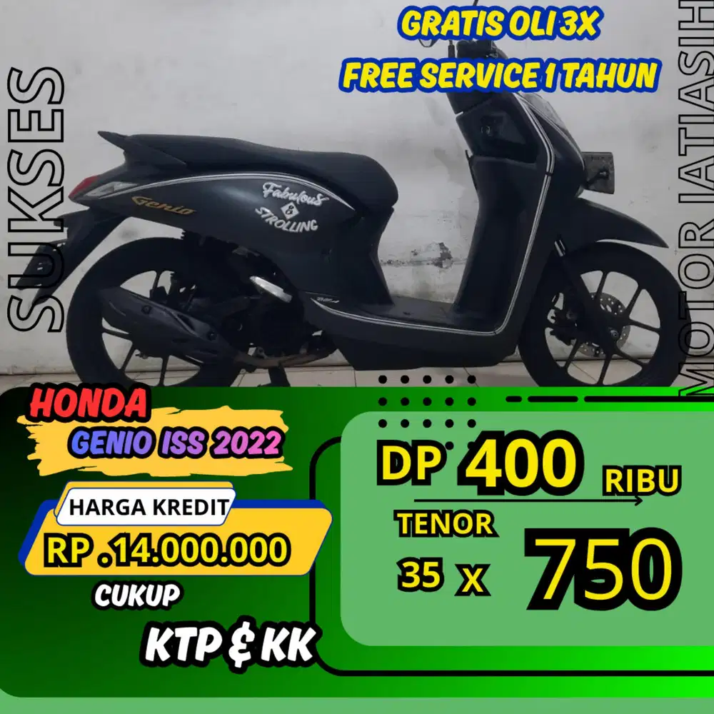 PROMO DP MURAH HONDA GENIO ISS DP 400 RIBU BISA CASH/KREDIT