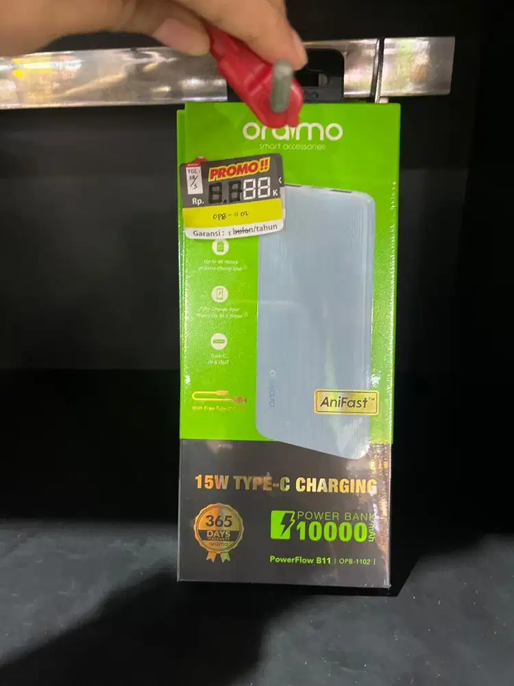 Powerbank 10.000mAh 15Watt Oraimo OPB-1102