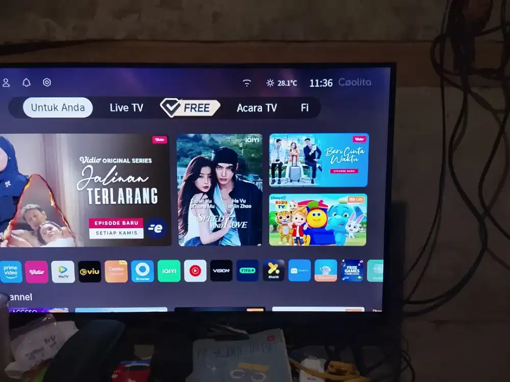 JUAL TV MRK COCCA, MSH ON GARANSI DIPAKAI 2 BLN