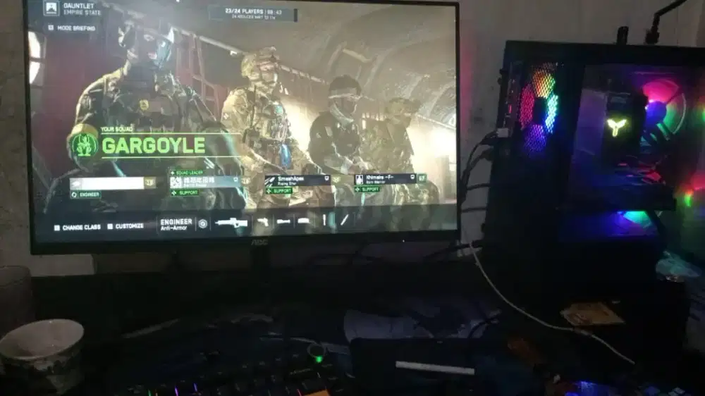 PC GAMING FULL SET SIAP PAKAI (GAMING/EDITING)