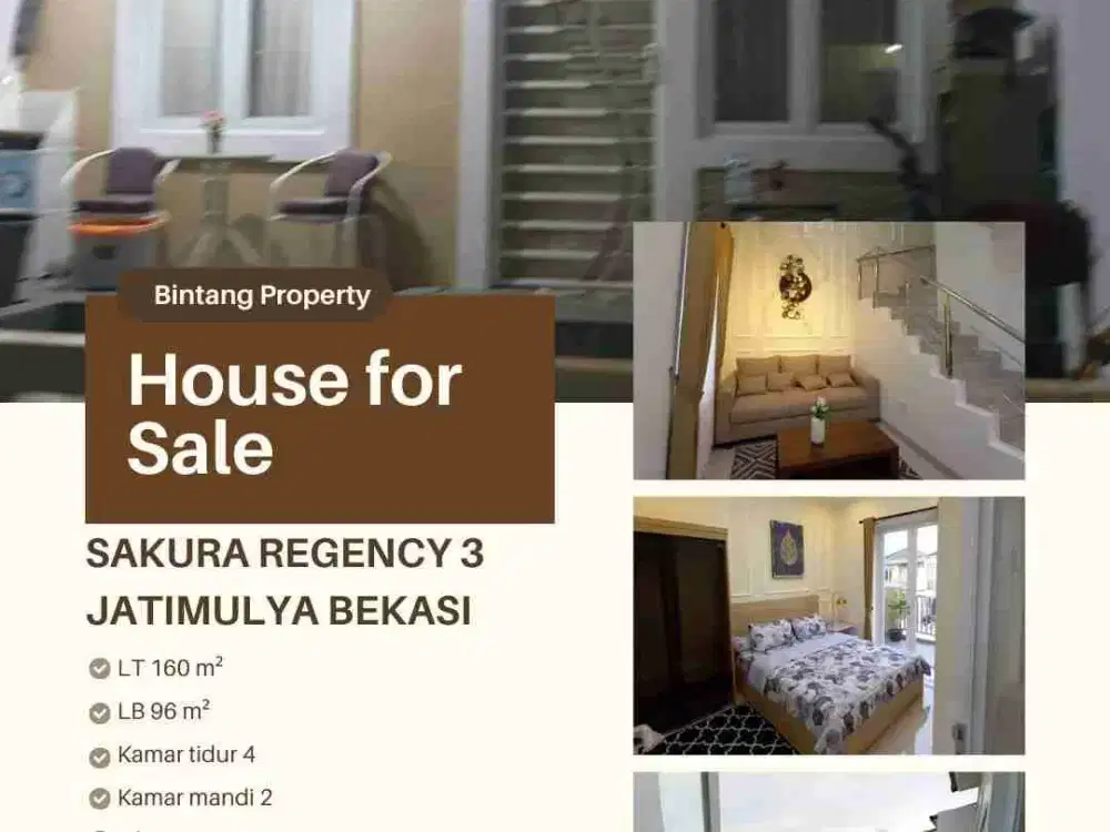 Dijual Rumah di Sakura Regency 3, Jatimulya Bekasi