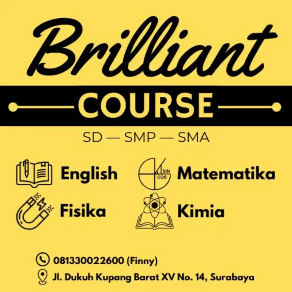Kursus Bhs Inggris/Mat/Fisika/Kimia