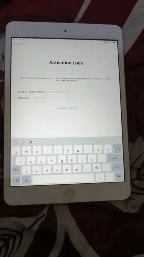 Ipad 2 mini lupa iqlud