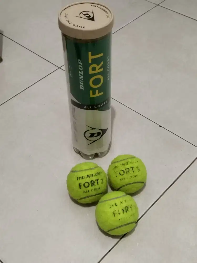 Bola tennis bekas sekali pakai 3 sd 4 set