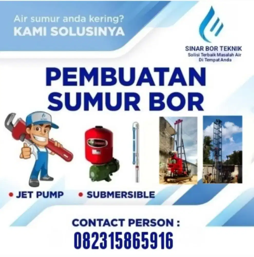 SERVICE POMPA AIR DAN PENGEBORAN