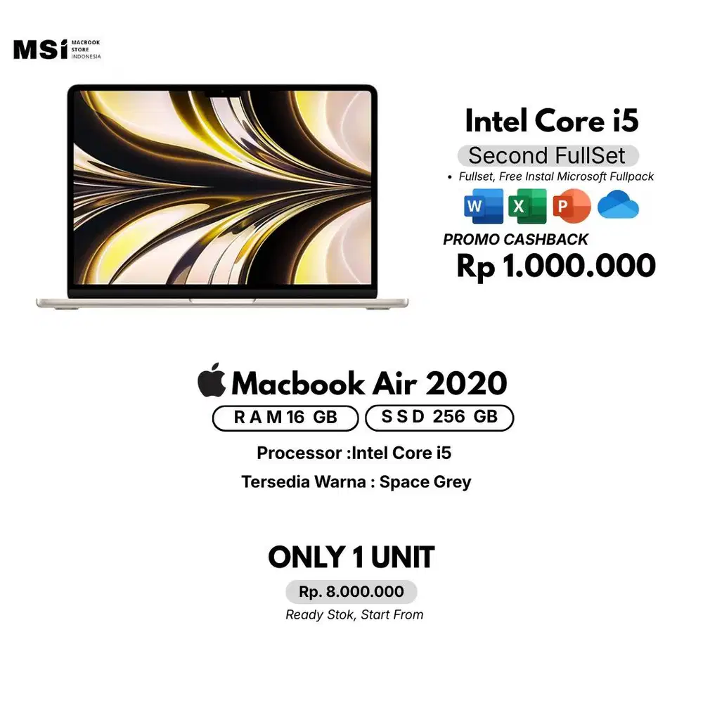 MACBOOK AIR 2020 RAM 16/256GB