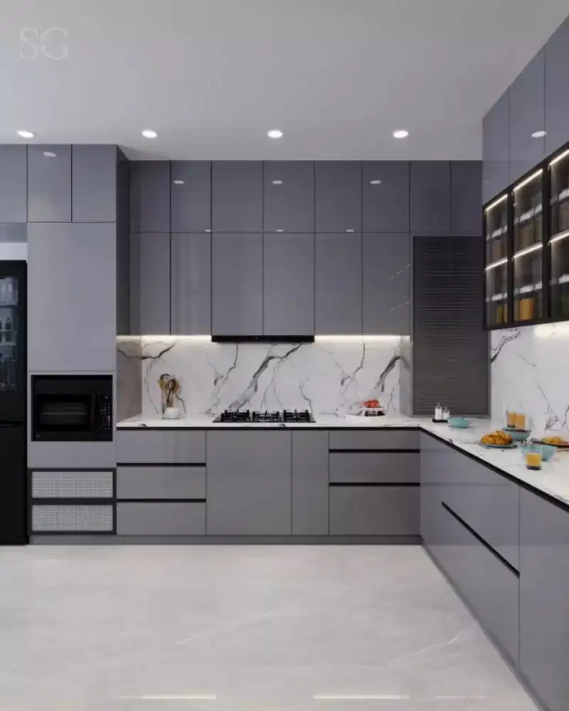 Custom kitchen set lemari pakaian bedroom set livingroom bedrop tv