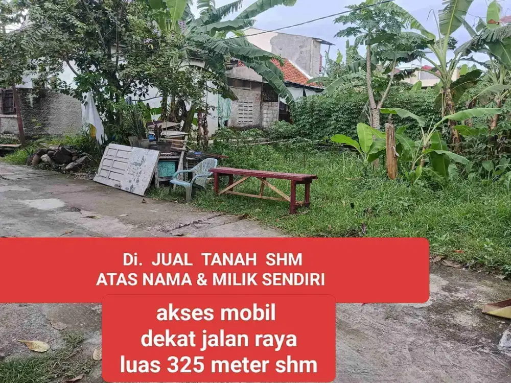 tanah Depok. GDC 325mtr,  SHM Dekat STAS KA dan UI DepokJual MURaH