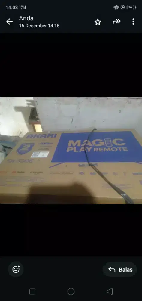 Smart tv akari 43 in lengkap dos pemakaian 2 bulan